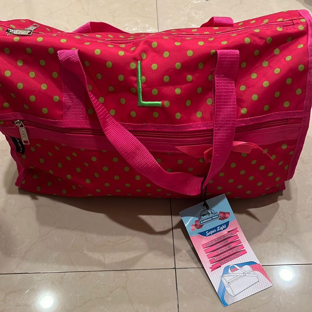 Colorful hand duffel bag